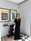 Black Velvet Embellished Kaaftan