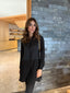 Black Satin Slip Set