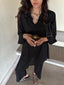 Black Linen Willow Set