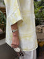 Yellow Tie & Dye Chikankari Toby