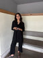 Black Linen Willow Set