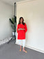Orange Toby Tunic with Tulip Shalwar