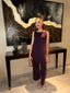 Plum Velvet Cape Set