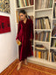 Ruby Garnet French Velvet Scallop Set