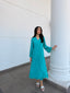 Cyan Swiss Voile Sable Set