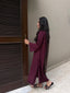 Burgundy Dhaaga Set