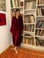 Ruby Garnet French Velvet Scallop Set