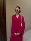 Berry Red Swiss Voile Sable Set