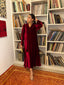Ruby Garnet French Velvet Scallop Set