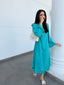Cyan Swiss Voile Sable Set