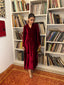 Ruby Garnet French Velvet Scallop Set