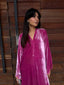 Pink Tourmaline French Velvet Scallop Set