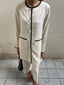 Boucle Set in Heathered Oat Wool
