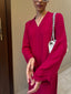 Berry Red Swiss Voile Sable Set
