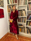 Ruby Garnet French Velvet Scallop Set