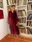 Ruby Garnet French Velvet Scallop Set