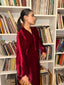 Ruby Garnet French Velvet Scallop Set