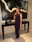 Plum Velvet Cape Set