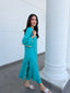 Cyan Swiss Voile Sable Set