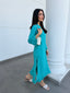 Cyan Swiss Voile Sable Set