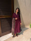 Burgundy Dhaaga Set