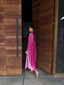 Pink Tourmaline French Velvet Scallop Set