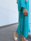 Cyan Swiss Voile Sable Set
