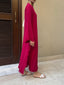 Berry Red Swiss Voile Sable Set