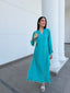 Cyan Swiss Voile Sable Set