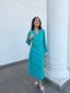 Cyan Swiss Voile Sable Set