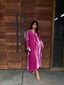 Pink Tourmaline French Velvet Scallop Set