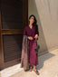 Burgundy Dhaaga Set
