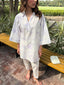 Purple Tie & Dye Chikankari Toby