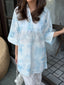 Blue Tie & Dye Chikankari Toby