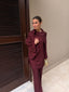 Burgundy Drape Set