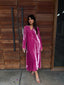 Pink Tourmaline French Velvet Scallop Set