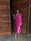 Pink Tourmaline French Velvet Scallop Set