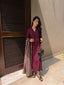 Burgundy Dhaaga Set