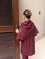 Burgundy Drape Set