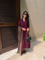 Burgundy Dhaaga Set