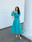 Cyan Swiss Voile Sable Set
