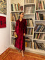 Ruby Garnet French Velvet Scallop Set