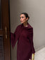 Burgundy Drape Set