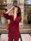 Wine Red Parker Set