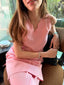 Rose Pink Scallop Set