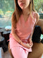 Rose Pink Scallop Set