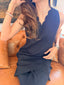 Dark Navy Scallop Set