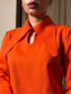 Orange Exaggerated Collared Set