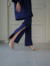 Load image into Gallery viewer, Navy Delilah with Slit Pants
